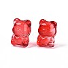 Baking Paint Transparent Glass Beads DGLA-N018-02F-2