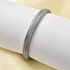 Braided 304 Stainless Steel Cuff Bangles for Women BJEW-A067-08P-3