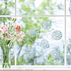 Waterproof PVC Colored Laser Stained Window Film Adhesive Stickers DIY-WH0256-031-7