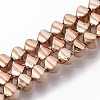 Electroplated Non-magnetic Synthetic Hematite Beads Strands G-S365-014-2