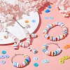 24 Colors Handmade Polymer Clay Beads CLAY-X0011-01-4