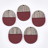Resin & Wenge Wood Pendants X-RESI-T023-01J-1