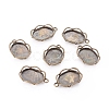 Tibetan Style Alloy Pendant Cabochon Settings TIBEP-0581-AB-LF-1