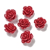 Synthetic Coral Dyed Carved Beads SHEL-I001-05B-2