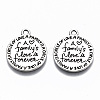 Tibetan Style Alloy Pendants TIBE-S314-119AS-RS-1