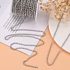 Tarnish Resistant 304 Stainless Steel Ball Beaded Chains CHS-K002-11-5