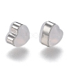 Heart Silicone Ear Nuts SIL-N003-05P-3