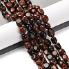 Natural Mahogany Obsidian Beads Strands G-G146-A30-01-2