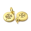 Golden Brass Pendants KK-L209-012G-02-2