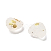 Frosted Transparent Acrylic Beads OACR-F013-10-2