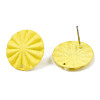 Spray Painted Iron Stud Earring Findings IFIN-N008-017D-1