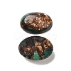 Natural Malachite Cabochons G-E464-42V-2