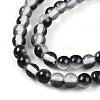 Baking Paint Transparent Glass Beads Strands DGLA-N011-4mm-10-3