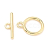 Rack Plating Brass Toggle Clasps X-KK-B036-12G-2