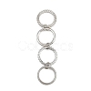 Brass Micro Pave Cubic Zirconia Plain Band Finger Rings for Women RJEW-P160-01I-P-5