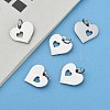Non-Tarnish 304 Stainless Steel Pendants STAS-Q201-T457S-6