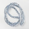 Electroplate Faceted Bicone Glass Beads Strands EGLA-P017-4mm-13-1