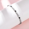 304 Stainless Steel with Cubic Zirconia Link Chain Bracelets for Women BJEW-G754-01A-P02-1