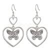 Heart Alloy Dangle Earrings EJEW-JE05534-02-1