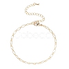Brass Cable Chain Bracelet for Women BJEW-JB07898-1