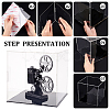 Transparent Plastic Minifigure Display Cases ODIS-WH0029-72B-3