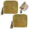 Velvet Jewelry Storage Zipper Bags with Tassel ABAG-WH0072-029-1