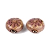 Windmill Spiral Pattern Vintage Handmade Porcelain Beads PORC-N013-19-03-2
