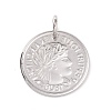 Non-Tarnish 304 Stainless Steel Coin Pendants LS-STAS-F183-05P-2