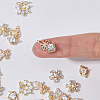 20Pcs 5 Style Brass Micro Pave Clear Cubic Zirconia Cabochons KK-DC0003-25-3