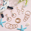 40Pcs 4 Styles Zinc Alloy Linking Rings FIND-SP0002-79G-4