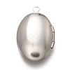 Non-Tarnish 316 Stainless Steel Locket Pendants X-STAS-O135-05P-2