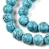 Synthetic Turquoise Beads Strands UNKW-T001-01A-3