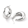 Non-Tarnish 304 Stainless Steel Chunky Hoop Earrings for Women EJEW-F280-06B-P-1