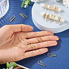 20Pcs 10 Styles Brass Earring Hooks KK-TA0002-46-7