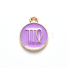 Alloy Enamel Pendants ENAM-S124-01B-01B-2