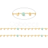Natural Flower Amazonite Column Beaded Chains CHC-K012-02G-11-2