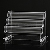 3-Tier T-Bar Transparent Acrylic Bracelet Display Stands BDIS-WH0006-004-1