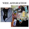 8Pcs 8 Style Alloy & Glass Wish Bottle Pendants G-PH0001-45-5