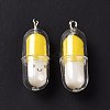 Translucent Plastic Pendants KY-L006-29B-3