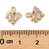 Brass Micro Pave Cubic Zirconia Pendants LS-KK-C107-14A-G-3