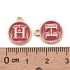 Golden Plated Alloy Enamel Charms LS-ENAM-S118-08H-3