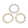 3Pcs CCB Plastic Nuggets Beaded Stretch Bracelets for Women Men BJEW-JB13303-2