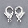 Silver Color Plated Brass Lobster Claw Clasps X-KK-901-S-NF-3