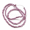 Opaque Baking Paint Glass Beads Strands DGLA-F002-03-4