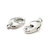 Rack Plating Brass Lobster Claw Clasps KK-G416-24P-2