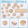 20Pcs 4 Styles Alloy Shank Buttons BUTT-NB0001-81-5
