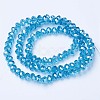 Electroplate Glass Beads Strands EGLA-A034-T1mm-A13-2