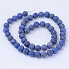 Natural Lapis Lazuli Beads Strands G-Q462-8mm-19-2