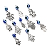 Evil Eyes Resin & Alloy Pendant PALLOY-YW029-1