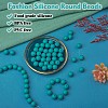 100Pcs Silicone Beads Round Rubber Bead 15MM Loose Spacer Beads for DIY Supplies Jewelry Keychain Making JX453A-2